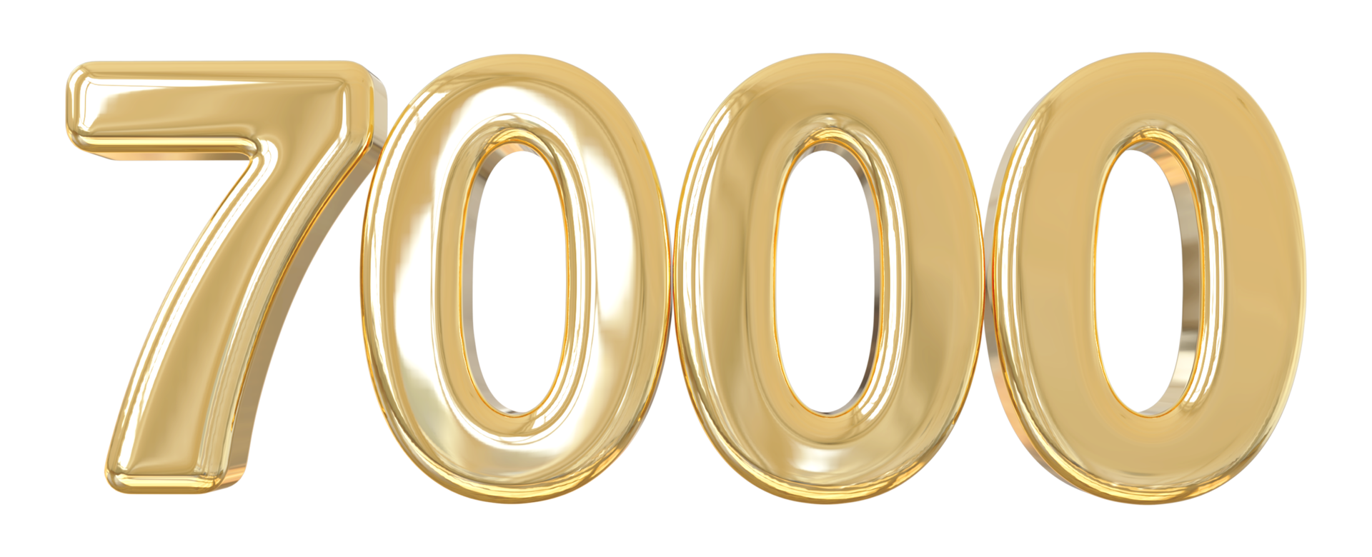 number-7000-golden-png