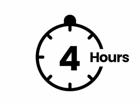 MENOS DE 4 HORAS